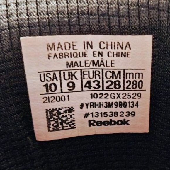 Men's Reebok Royal 2 High Top Sneakers Black Grey Basketball Shoe US Size 9.5 - Picture 13 of 13